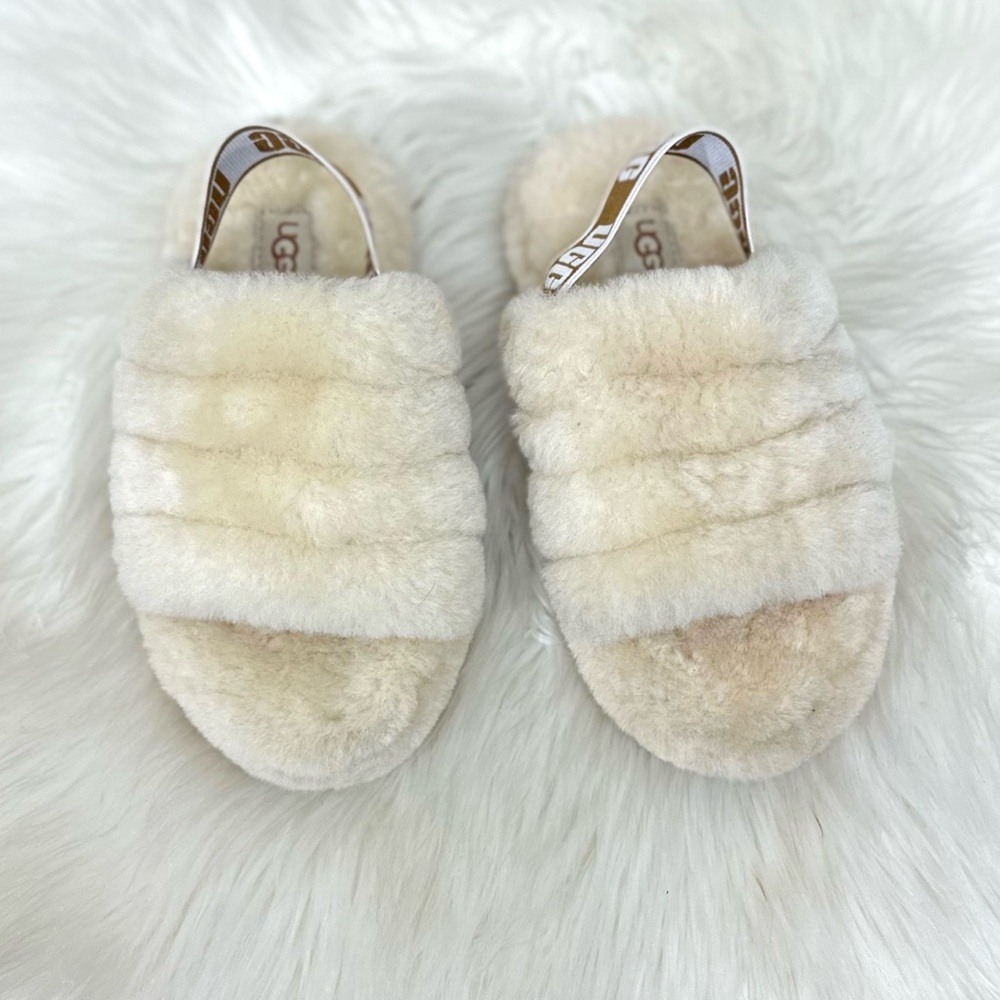 UGG Girls' Fluff Yeah Slides [KS143] - Picture 2 of 10